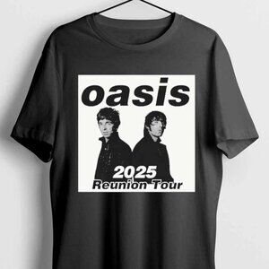 Oasis 2025 Reunion Tour Graphic Band T-Shirt Rock Music Fan Gift Tee 05